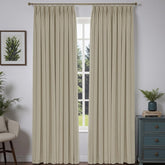 "Pure" Custom Heavyweight Linen Drape Pleated - Sand Beige - Miulee